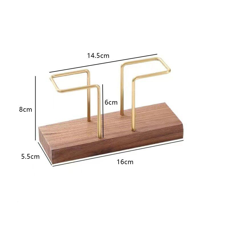 P stainless steel walnut tissue holder