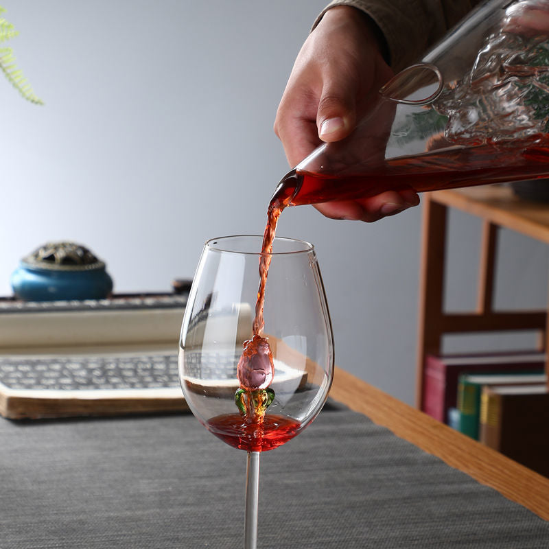 Pyramid wine decanter, mountain peaks, waterfalls, red wine dispenser, creative and minimalist wine pouring device, glass wine pot - Mixbatch