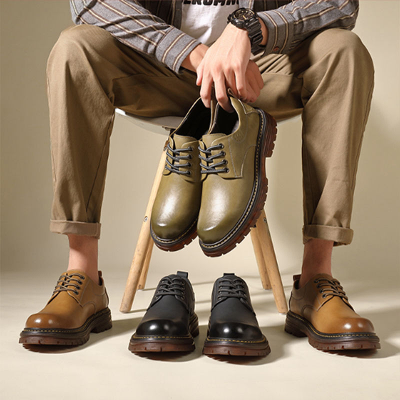 P cowhide shoes
