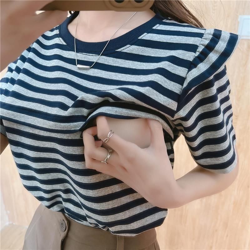 P Loose Maternity & Nursing Shirt