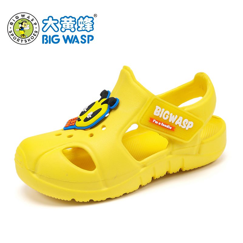 P bumblebee children's sandals men's and women's bag head sandals summer middle and small children's foot protection beach shoes lightweight baby cool slippers