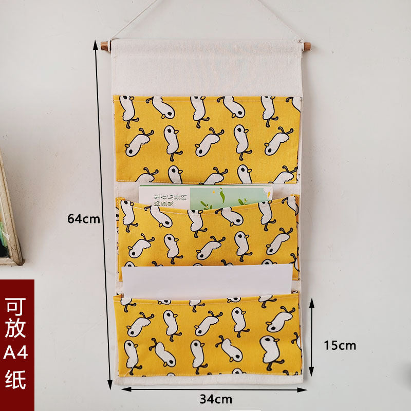 P cotton and linen storage bag