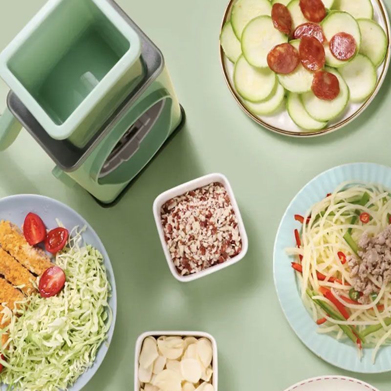 【Event】Storm vegetable cutting artifact, dumplings, potato slicing, shredding, grazing, multi-functional vegetable cutter - Mixbatch