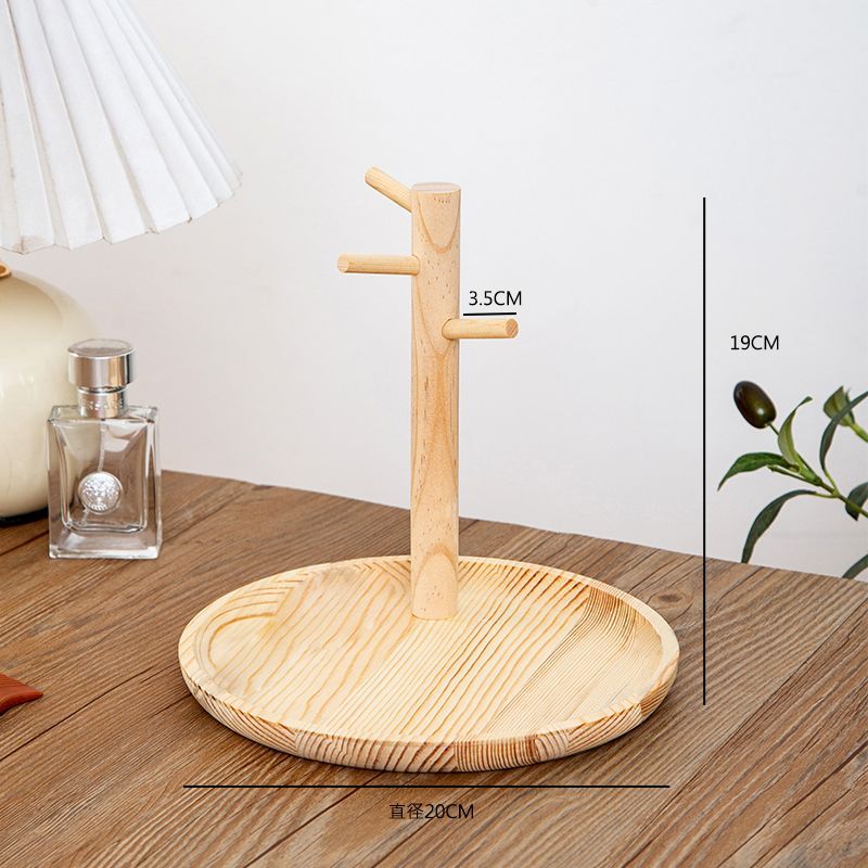P Solid wood key hanger table storage rack