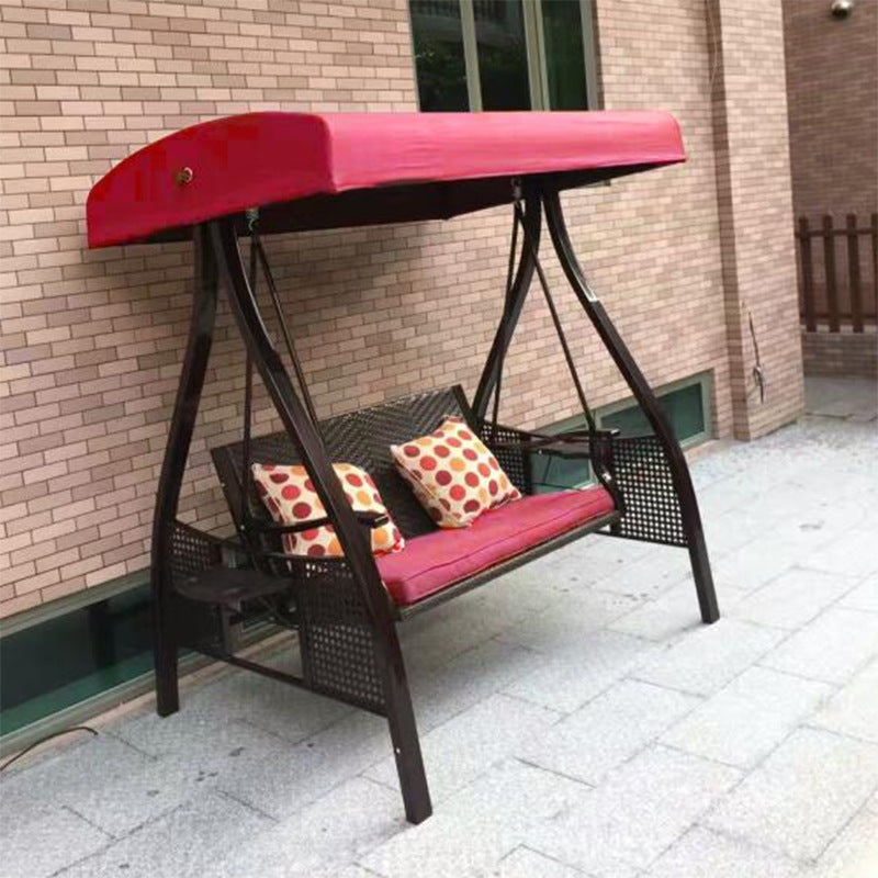 A outdoor swing rocking chair
