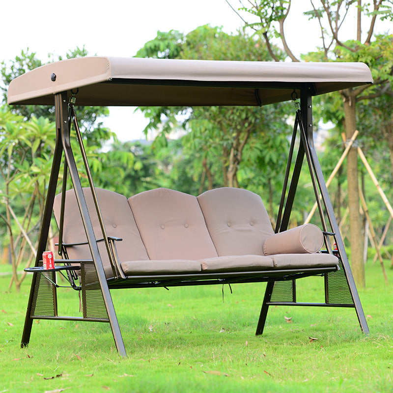 A outdoor swing rocking chair