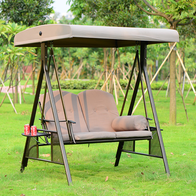 A outdoor swing rocking chair