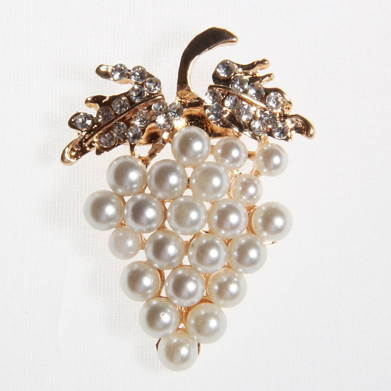 A Korean flower small brooch pin, alloy silk scarf buckle dual-purpose accessory collar pin - Mixbatch