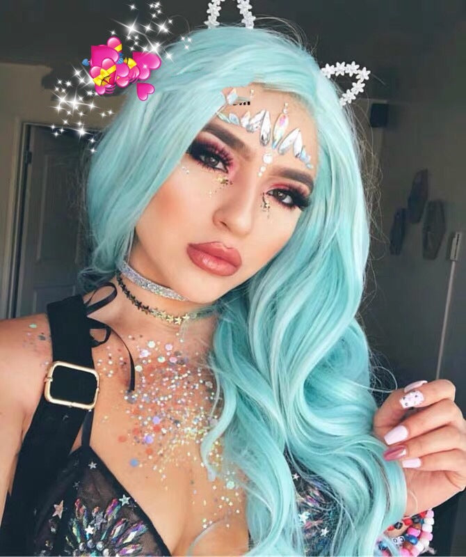 A face sticker diamond tattoo sticker diamond face decoration sticker gem adhesive eye sticker environmental protection music festival face sticker eyebrow diamond - Mixbatch