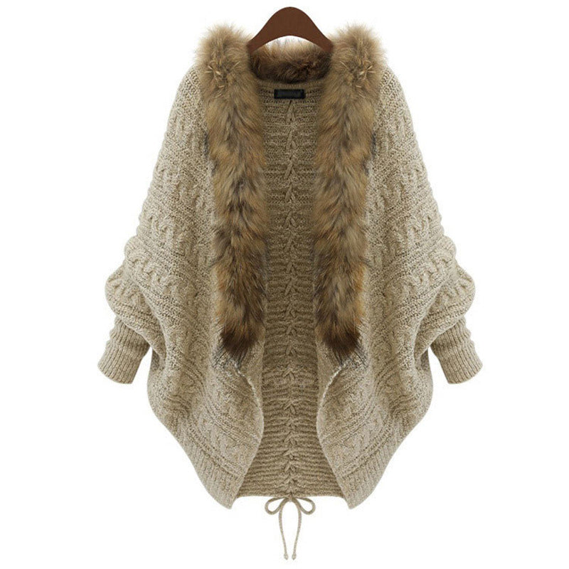 A fur collar jacket