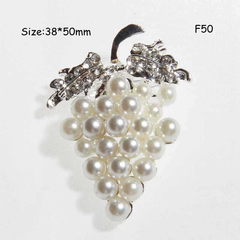 A Korean flower small brooch pin, alloy silk scarf buckle dual-purpose accessory collar pin - Mixbatch