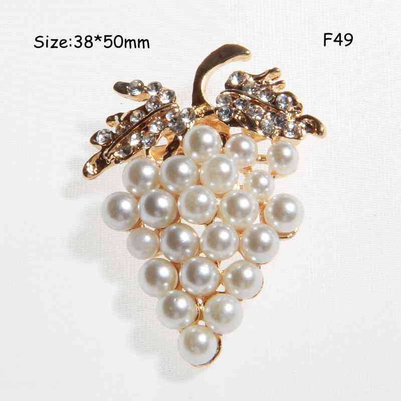 A Korean flower small brooch pin, alloy silk scarf buckle dual-purpose accessory collar pin - Mixbatch