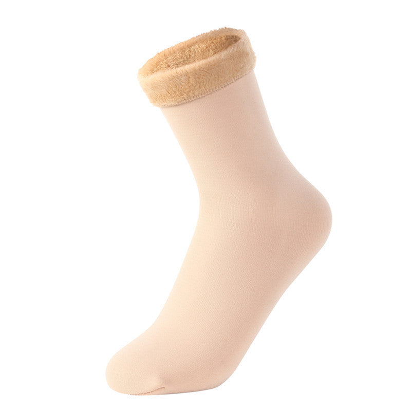 A socks women's autumn and winter soft thickened velvet warm tube socks floor snow socks anti - Mixbatch