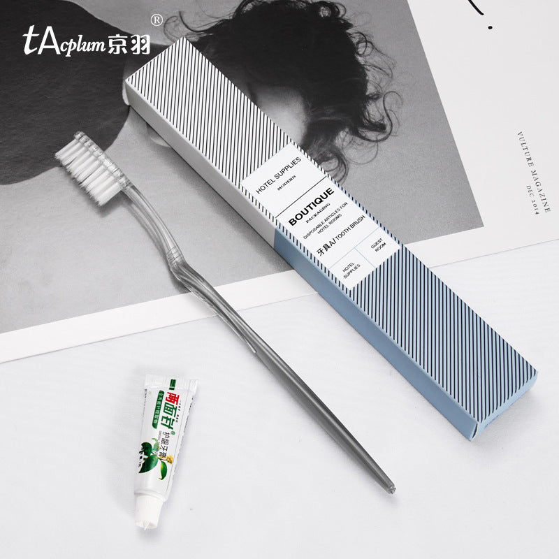 Hotel special disposable toiletries, hotel disposable soft bristle toothbrush set