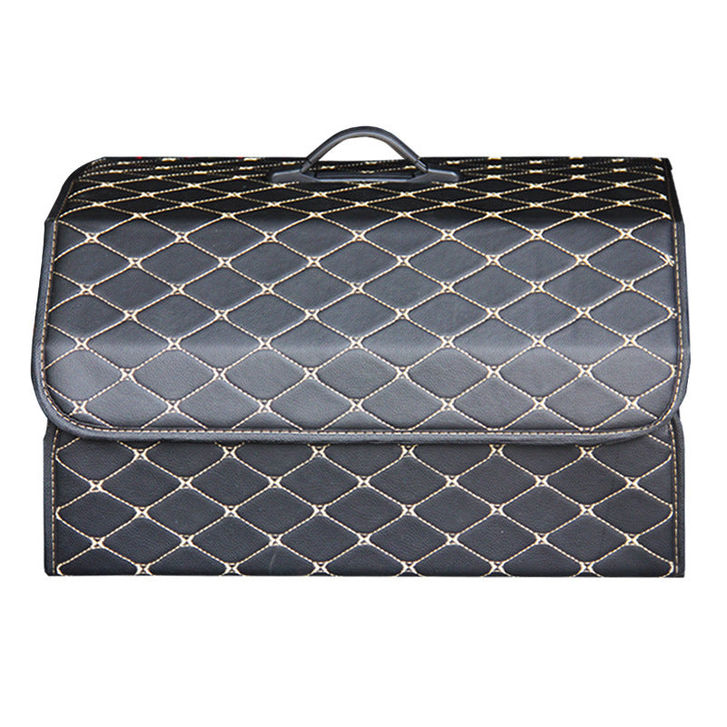 A trunk leather storage box