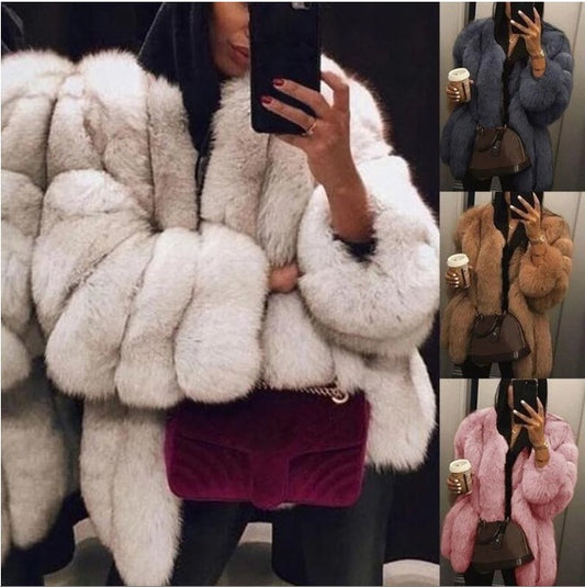 A faux fur jacket