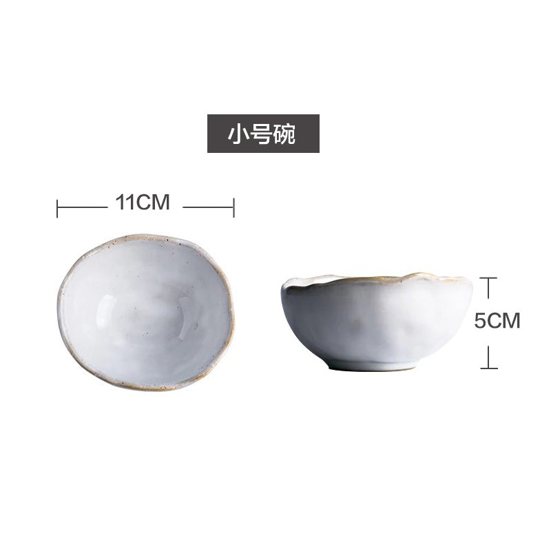 A Creative Personality Ceramic Plate Nordic Tableware Hotel Western Food Plate Steak Pasta Plate Salad Bowl