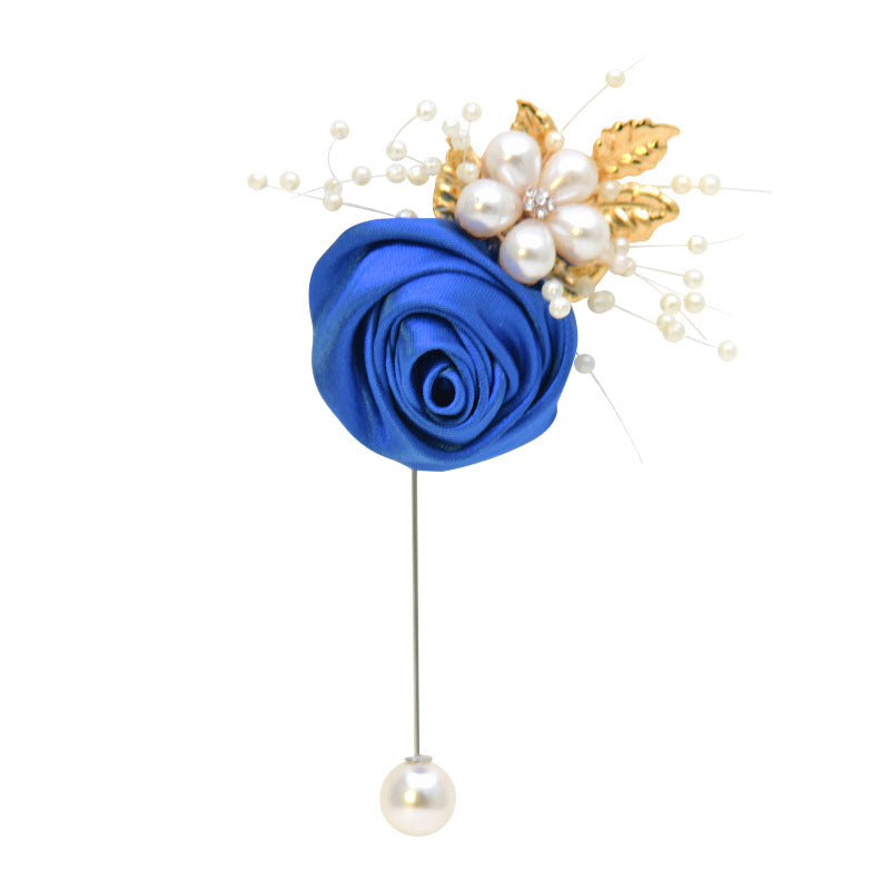 A Eternal Angel 809 Simulation Flower Corsage Forged Cloth Wedding Accessories Men and Women Wedding Bride Groom Corsage\ - Mixbatch
