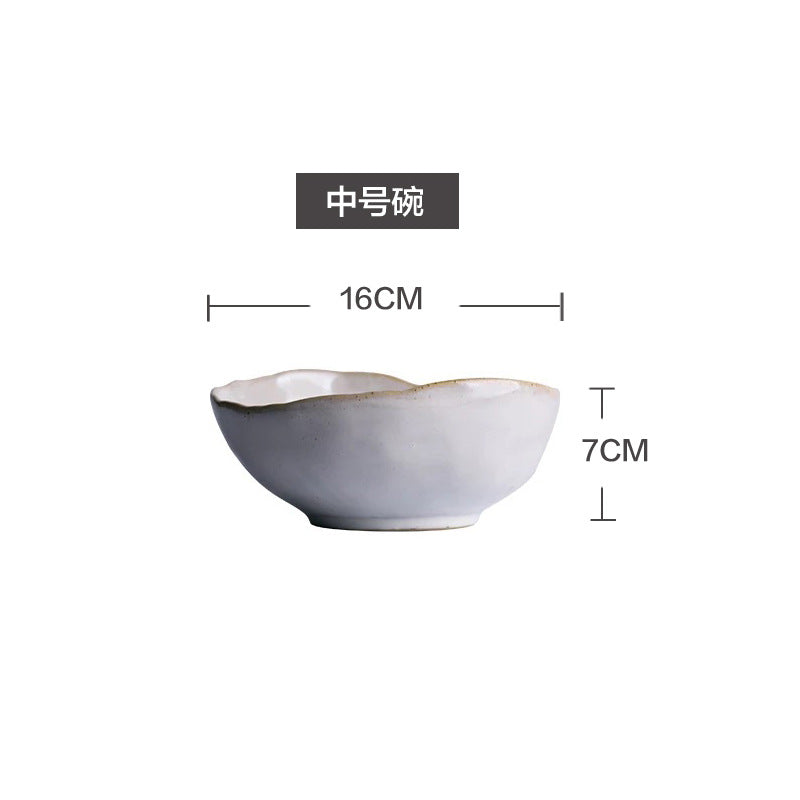 A Creative Personality Ceramic Plate Nordic Tableware Hotel Western Food Plate Steak Pasta Plate Salad Bowl