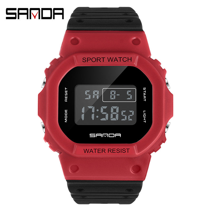 A 293 square multi-function electronic watch sports watch waterproof luminous wholesale student fashion watch