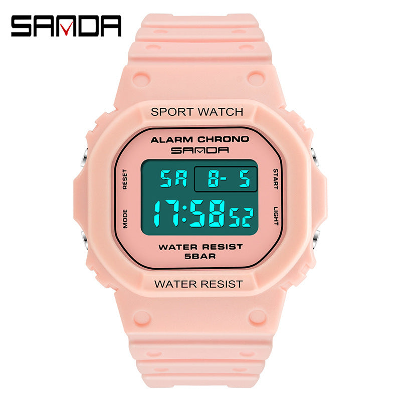 A 293 square multi-function electronic watch sports watch waterproof luminous wholesale student fashion watch