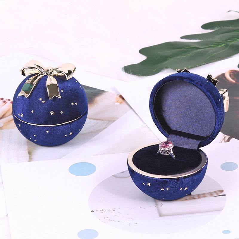 A Round Gypsy Flannel Jewelry Box