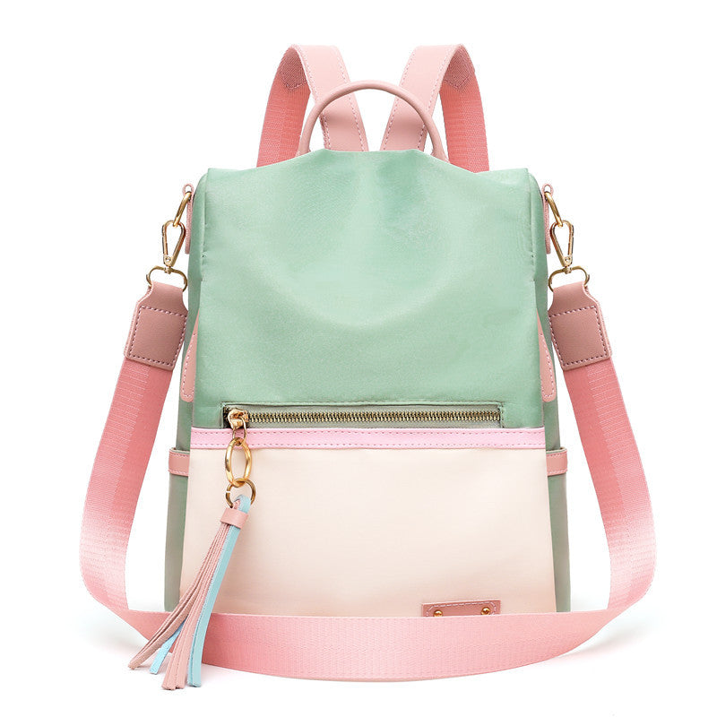 A new Oxford cloth contrasting color fashion backpack - Mixbatch