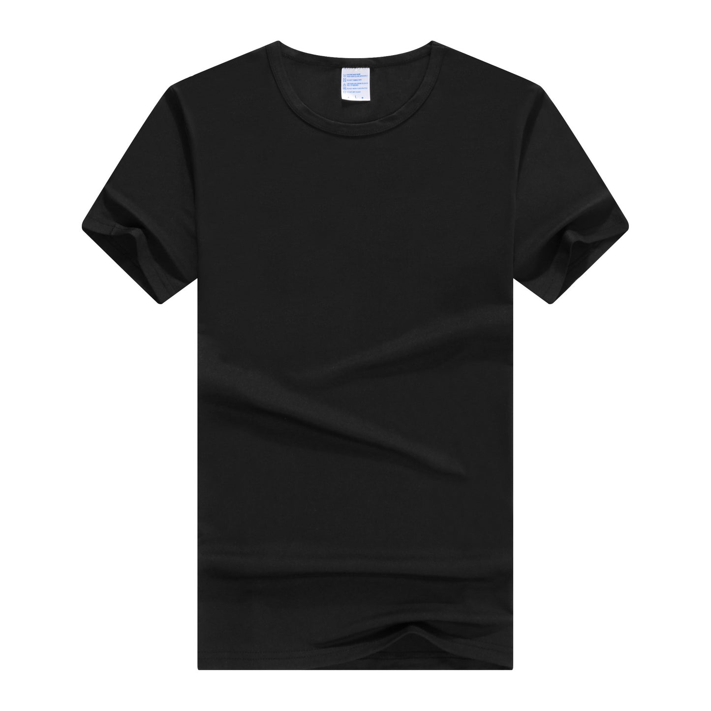 A Cross-border e-commerce light and thin milk silk solid color short-sleeved men's T-shirt hot sublimation printing bottoming shirt manufacturer wholesale - Mixbatch