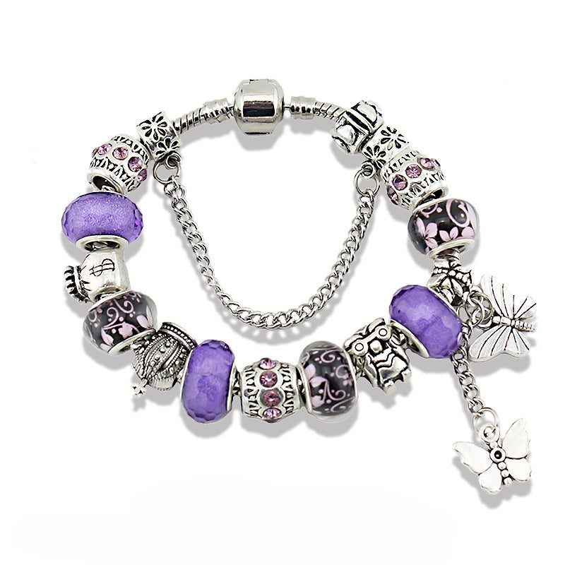 A bracelet butterfly tassel pendant bracelet