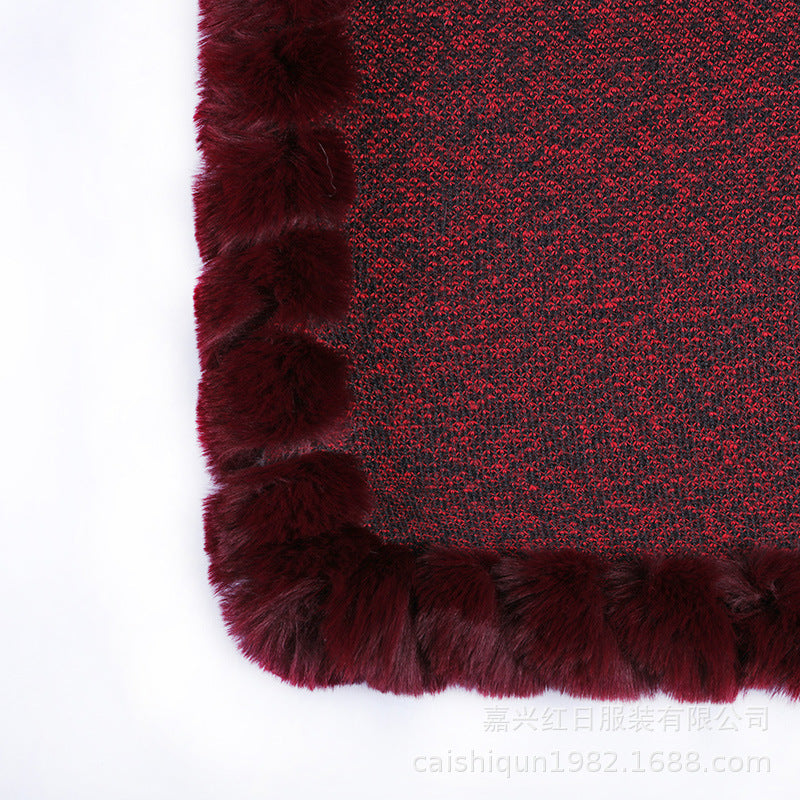 A faux fur jacket