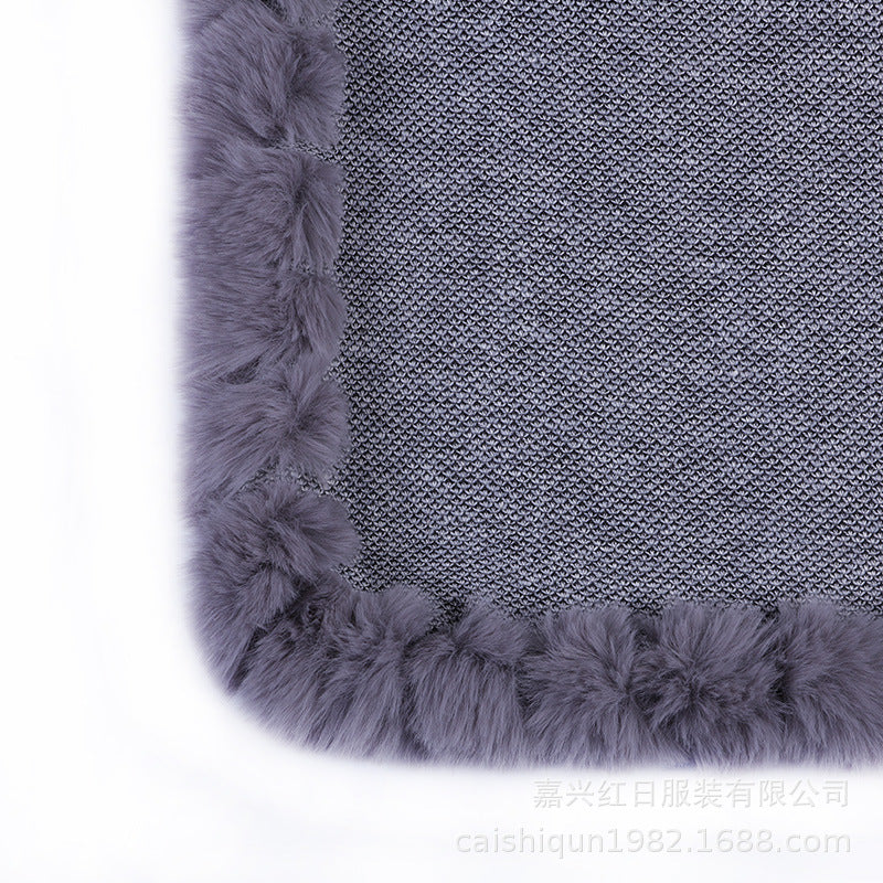 A faux fur jacket