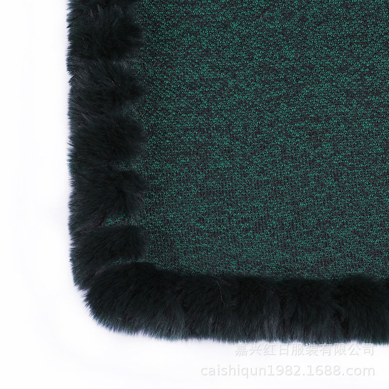 A faux fur jacket
