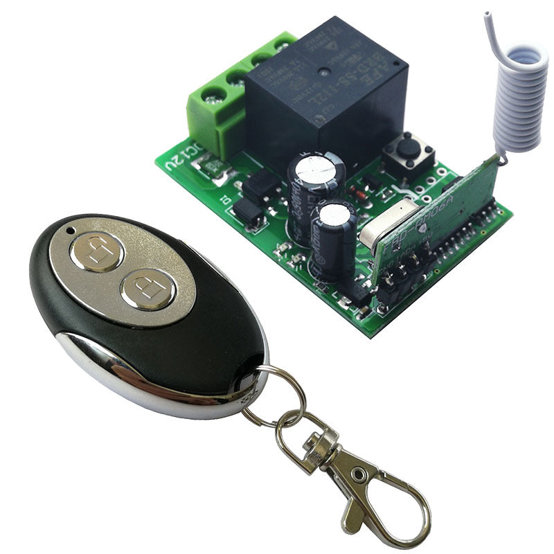 433.92 MHZ Metal 2-Key Wireless RF Remote Control Key EV1527 Learning Code Remote Control