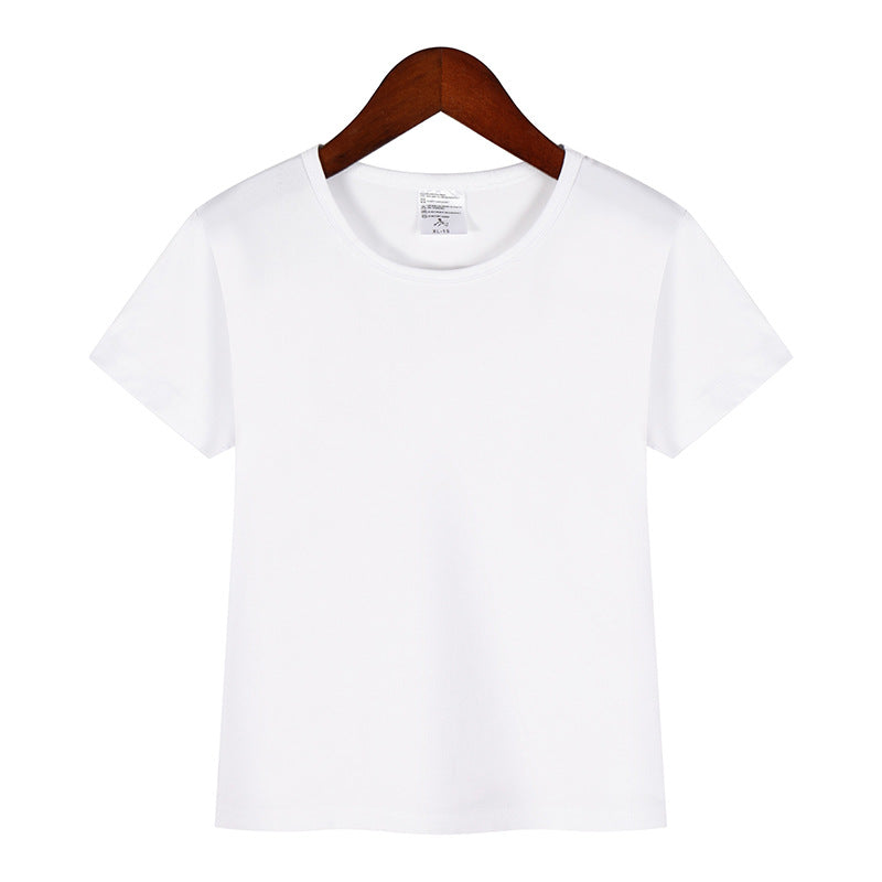 A modal t-shirt men's short-sleeved hot sublimation blank advertising shirt work clothes DIY thermal transfer t-shirt manufacturers wholesale - Mixbatch