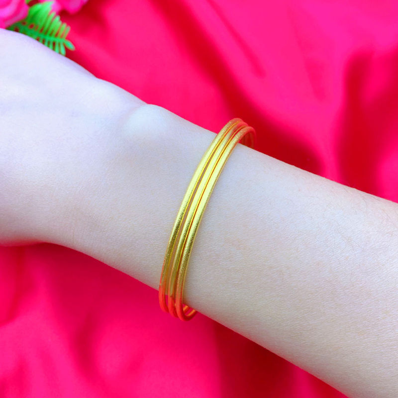 A sand gold jewelry gold bracelet bracelet bracelet glossy bracelet - Mixbatch