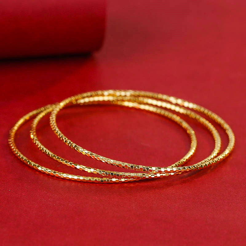 A sand gold jewelry gold bracelet bracelet bracelet glossy bracelet - Mixbatch