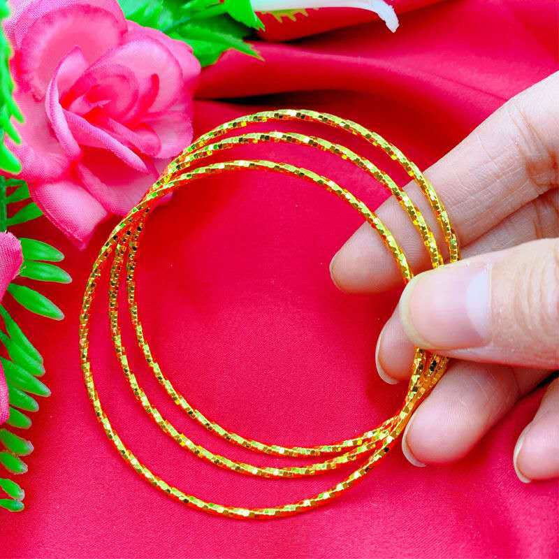 A sand gold jewelry gold bracelet bracelet bracelet glossy bracelet - Mixbatch