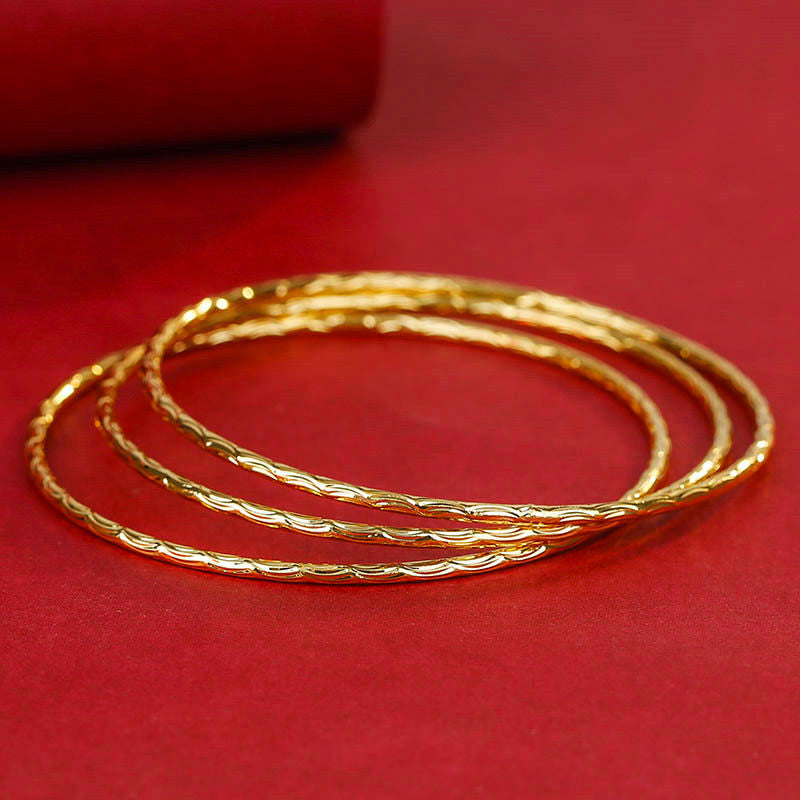 A sand gold jewelry gold bracelet bracelet bracelet glossy bracelet - Mixbatch