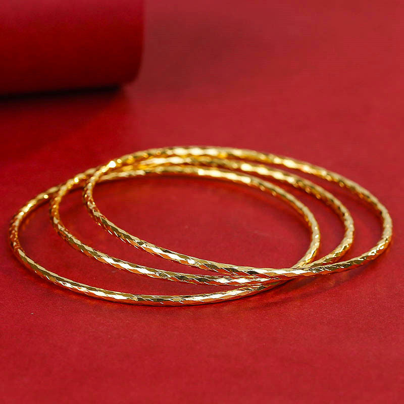 A sand gold jewelry gold bracelet bracelet bracelet glossy bracelet - Mixbatch