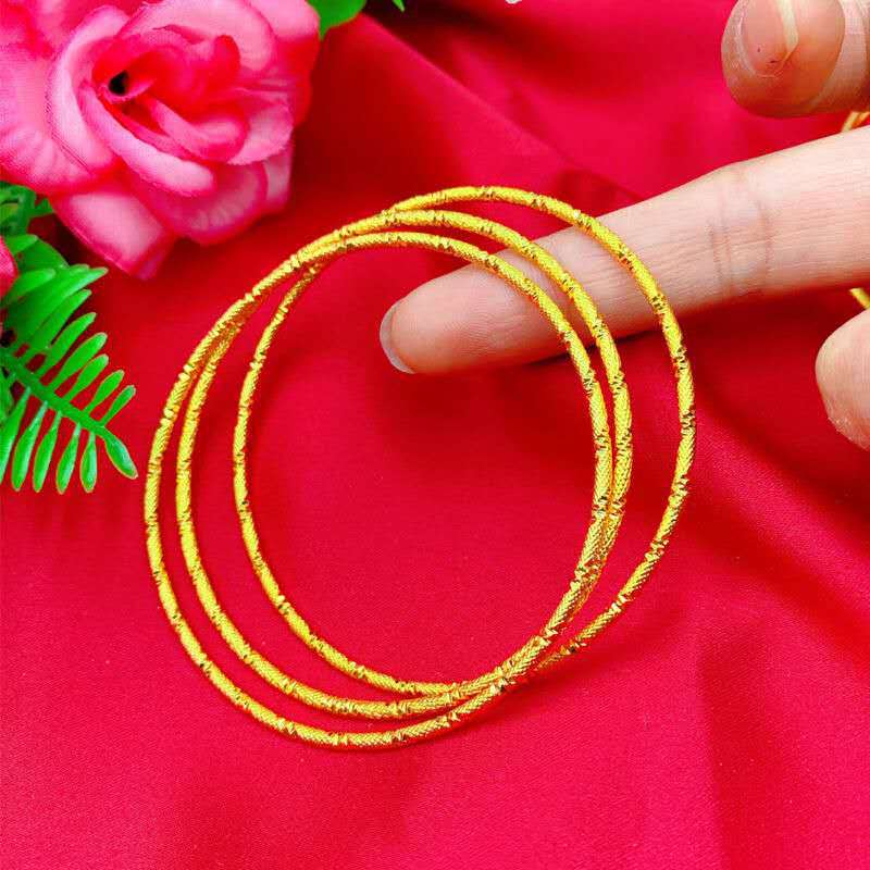 A sand gold jewelry gold bracelet bracelet bracelet glossy bracelet - Mixbatch