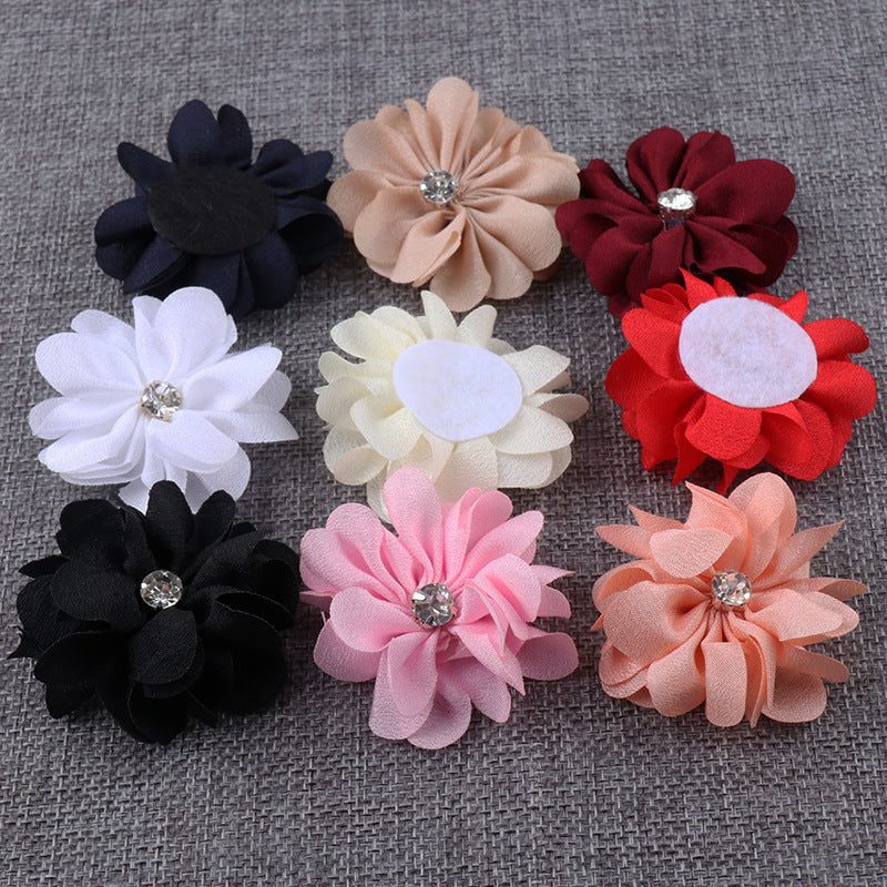 A Korean fabric DIY handmade hair accessories head accessories hot brick litmus flower jewelry accessories brooch flower - Mixbatch