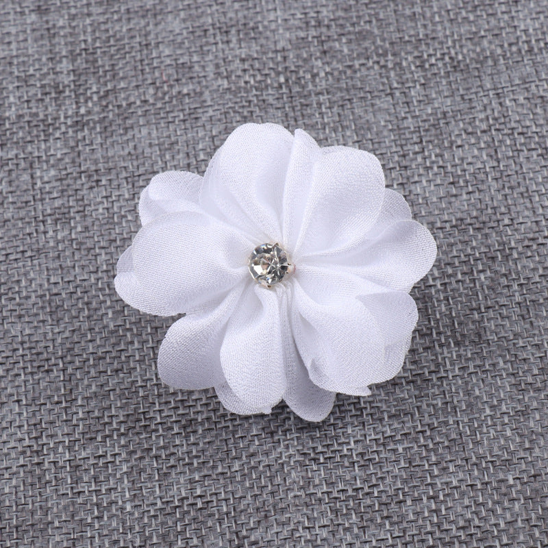 A Korean fabric DIY handmade hair accessories head accessories hot brick litmus flower jewelry accessories brooch flower - Mixbatch