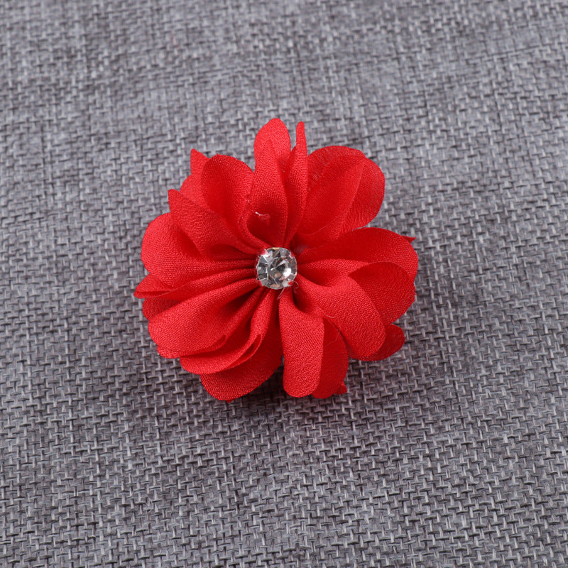 A Korean fabric DIY handmade hair accessories head accessories hot brick litmus flower jewelry accessories brooch flower - Mixbatch