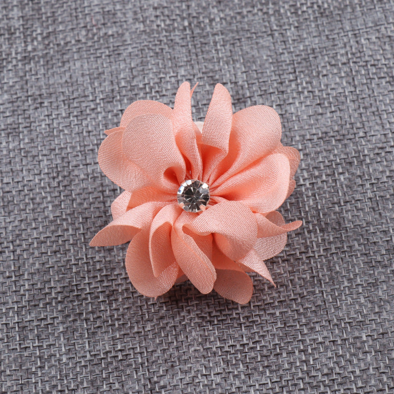 A Korean fabric DIY handmade hair accessories head accessories hot brick litmus flower jewelry accessories brooch flower - Mixbatch