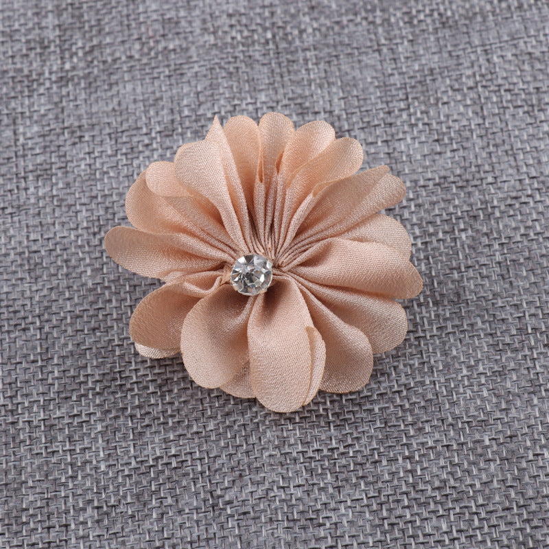 A Korean fabric DIY handmade hair accessories head accessories hot brick litmus flower jewelry accessories brooch flower - Mixbatch