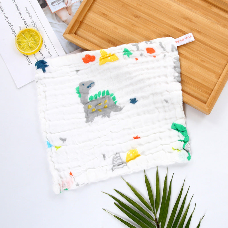 A 30 * 30 six-layer gauze square towel newborn baby towel face towel cotton yarn children's towel gauze saliva towel MOQ: 100PIECE - Mixbatch