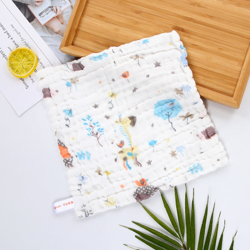 A 30 * 30 six-layer gauze square towel newborn baby towel face towel cotton yarn children's towel gauze saliva towel MOQ: 100PIECE - Mixbatch