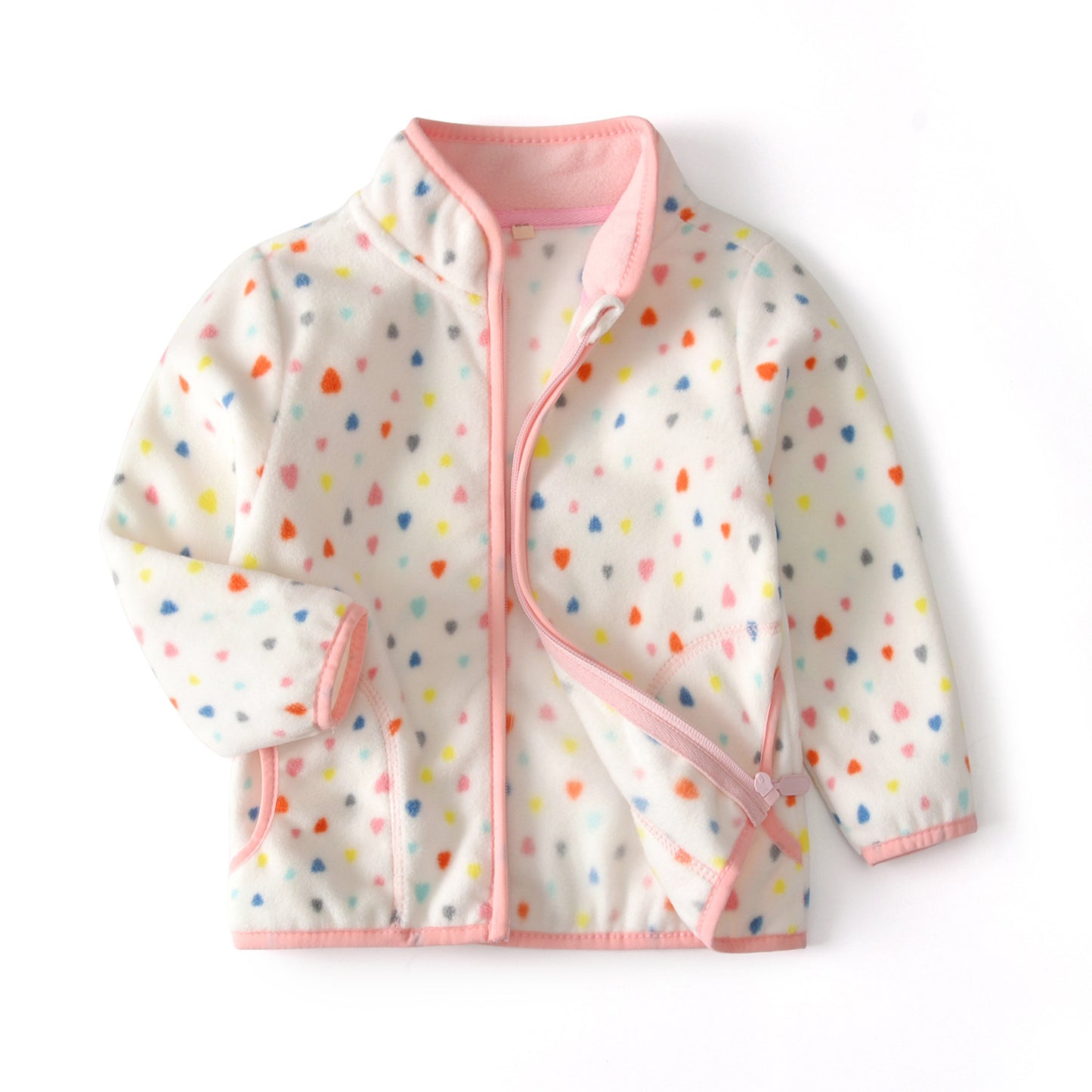 A children's warm fleece jacket for winter