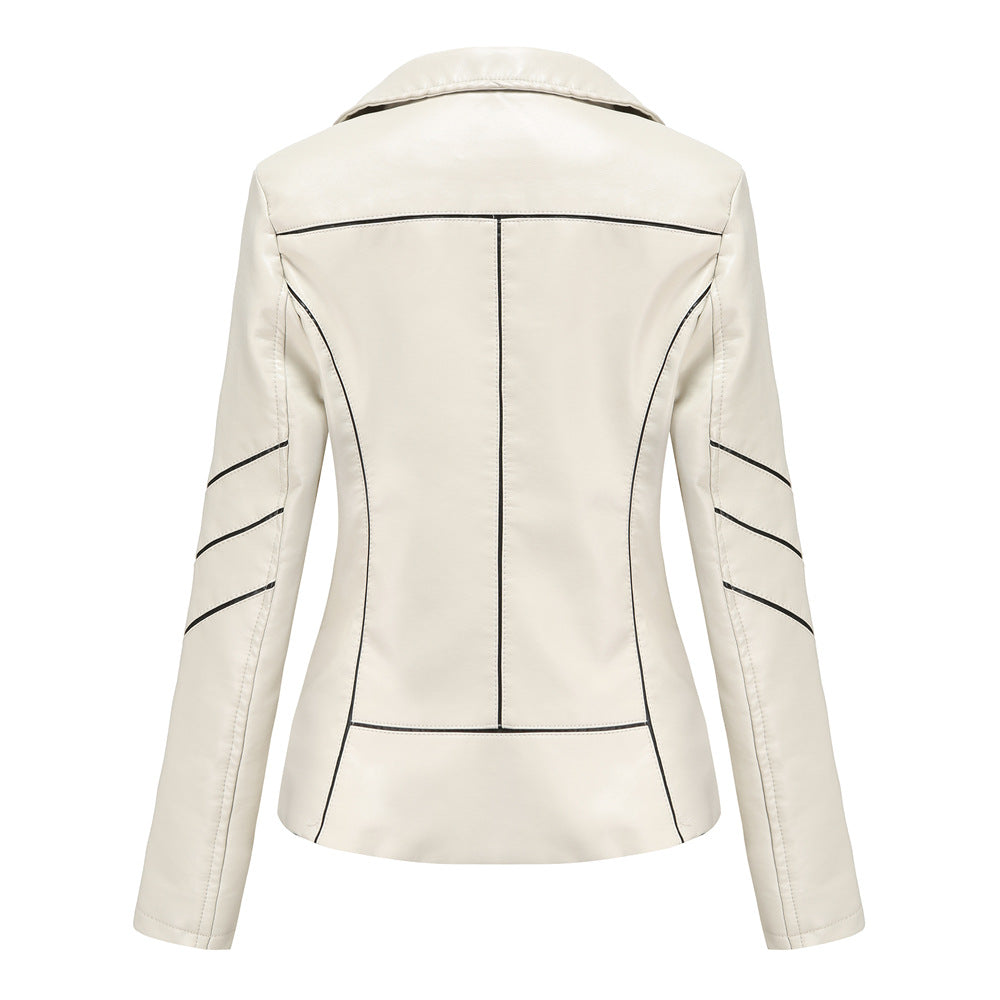 A Ladies PU Leather Jacket