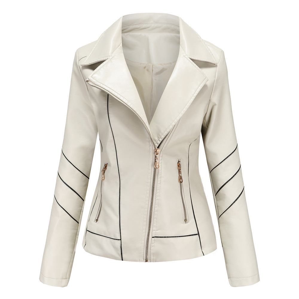 A Ladies PU Leather Jacket